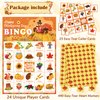 OHOME Thanksgiving Crafts for Kids | Thanksgiving Bingo Cards - 24 Players Thanksgiving Games - Thanksgiving Gifts Party Favors for Kids | Friendsgiving Activities Toys Party Supplies