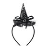 Halloween Headbands for Women Black Witch Hat Headband for Adult Scary Hair Hoop Spider Web Hair Bands Halloween Party Costume Halloween Cosplay Hair Supplies Hair Accessories for Hair Decoration 1Pcs
