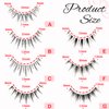 14 Pairs Manga Lashes Natural Look That Look Like Individual Clusters, Anime Short Japanese Spiky Doll False Eyelashes, 7 Styles Mixed Wispy Korean Asian Cosplay Lashes with Clear Band Pack