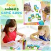 36 Pcs Farm Animals Mini Activity Books for Kids DIY Game Books Set with Cows Pigs Chickens Duck Sheep Patterns Mini Coloring Book Party Favors Goodie Bags Stuffers Classroom Back to School Supplies