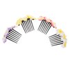 FOMIYES 4pcs Flower Hair Side Comb Hawaiian Plumeria Flower Slides Clips Floral Hair Pins Wedding Bridal Hair Accessories for Women Girls