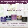 PURPLE CANYON Twilight Whipped Body Butter 8oz | Relaxing Vanilla Sandalwood Scent for Deep Sleep | Natural Skin Care with Hops & Valerian Root