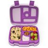 Bentgo® Kids Bento-Style 5-Compartment Lunch Box - Ideal Portion Sizes for Ages 3 to 7 - Leak-Proof, Drop-Proof, Dishwasher Safe, BPA-Free, & Made with Food-Safe Materials (Purple)