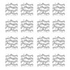 Beistle 16 Piece Disposable Musical Notes Paper Lunch Napkins 1950’s Rock and Roll Party Supplies Birthday Tableware, 6.5" x 6.5", Black/White