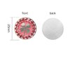 Myartte Golf Ball Markers Crystal Ball Markers Fit Magnetic Golf Hat Clips and Magnetic Divot Tools (clover-white)