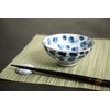 Mino Ware Japanese Pottery Set - Traditional Japanese Rice Bowls - Blue and White Asian Bowls - Hand Painted Bowls - Premium Japanese Ceramic - 5 pieces Japanese Soup Bowl Set