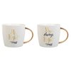 Slant Set of 2 Ceramic Coffee Mugs - Mr. Right & Mrs. Always Right