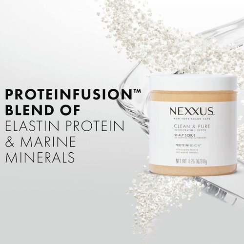 Nexxus Sulfate-Free Scalp Scrub Hair Treatment Exfoliating and Nourishing Detox Hair Care 11.25 oz