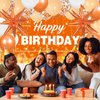 62pcs Orange Birthday Decorations Orange Happy Birthday Banner Balloons Arch Kit Star Foil Balloons Orange Birthday Backdrop Tablecloth Halloween Fall Thanksgiving Birthday Decoration Supplies