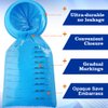 Emesis Bags, YGDZ 30 Pack Disposable Vomit Bags Blue Barf Bags, Trash Bags Garbage Bags for Aircraft Car, Throw Up Nausea Bags for Travel Motion