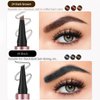 Generic 2024 New Magic Eyebrow Pencil, New 3D Waterproof Microblading Eyebrow Pencil Contouring Pen, 4-Tipped Precise Brow Pen, Long-Lasting Natural Fine Stroke Eyebrow Pen (dark brown)