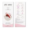 JMEOWIO Semi Cured Gel Nail Strips Bright Red Gel Nail Stickers Nail Supplies Nail Art Design Decoration Accessories
