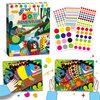 Drama Planet Dot Sticker Art Kit for Kids, Craft Captivating Animal Scenes with Dot Stickers, Includes Inspiration Guide, Craft Kits, Art Activities for Kids, Gift for Boys and Girls
