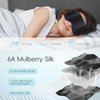 TOPOINT Silk Sleep Mask Light Blocking, 3-in-1 Cooling Heated Eye Mask for Sleeping, Includes Silk Senna Seed and Gel Eye Masks, for Migraine Dry Eye Dark Circles Women Men
