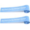 2 Rolls 2 Inch x 150 Feet Baby Shower Measuring Tape Tummy Measure Belly Game Paper Belly Measuring Tape for Baby Shower Party Decorations Supplies (Sky Blue)