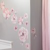 Lambs & Ivy Signature Botanical Baby Pink/Gray Watercolor Floral Wall Decals
