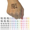 Mazel Tov Congratulations on Your Bat Mitzvah For Jewish Girl Temporary Tattoo Water Resistant Fake Body Art Set Collection - Purple (One Sheet)