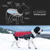 EzyDog Element Best Dog Jacket - Premium Wind and Waterproof Reflective Dog Coat for Safety and Protection - Provides Leash Access to Harness or Collar (Scarlett, XX-Small)
