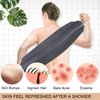 MIG4U Exfoliating Back Scrubber for Shower for Men & Women, Bath Body Scrub Strap with Handles, Long Strecthy Towel Wash Exfoliator Deep Clean Dead Skin