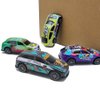 Himeeu 4Pack/10Pack Pull Back Racing Cars Die cast Race Car Vehicles,3 Inch Metal Friction Powered Car Toys Double Pull Back Cars for Toddlers (4Pack)