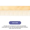 Healifty Buffalo Horn Fine Tooth Comb Handmade Anti Static Natural Sheep Horn Comb Detangling Massage Comb Hair Styling Grooming Comb for Women Men Light Yellow