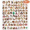 Cute Hedgehog Temporary Tattoos 10 Sheets 100 PCS Hedgehog Party Decorations Favors Supplies Theme Birthday Stickers Gifts for Boys Girls Kids Class School Prizes Carnival Christmas