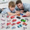 24 Pack Car Toys for Toddlers 1-3, Toy Cars Bulk Goodie Bags Stuffers Party Favors for Kids 3-5, Play Truck Car Toys Mini Fire Trucks Ambulance Police Helicopter Toy Christmas Stocking Stuffers