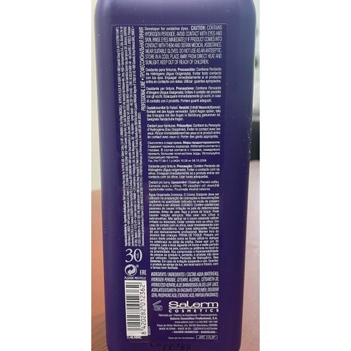 Salerm Cosmetics ALOE VERA Developer Cream Oxidant (w/Sleek Comb) Hydrogen Peroxide Activator for Vision Hair Color Salermvision Haircolor Dye (30 Volume / 9% - 1000 ml)