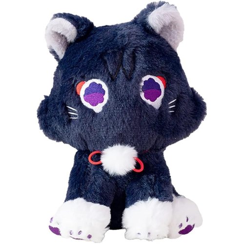 XIAOHONG 8.6inch Scaramouche Cat Plush Toy,Wanderer Cat Plush Stuffed Animal Plushies,Cute Cat Plush Doll Stuffed Toy,Soft Scara Cat Plush Pillow for Kids Plush Figure Gift
