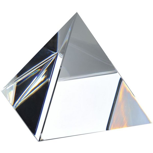 Amlong Crystal Clear Crystal Pyramid 4 inch with Gift Box