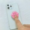 Cute Soft Gel Squishy Phone Grip, Squeezeable Phone Grip, Kawaii 3D Pink Paw Phone Holder Stand Compatible with iPhone and Kindle, Phone Charm and Accessories for Women