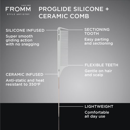 Fromm F3025 ProGlide 9" Pin Tail Comb
