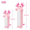Auspicious beginning 20" Cute Axolotl Stuffed Animal Plush Pillow, Soft Kawaii Cat face Pink Axolotl Body Pillow Long Plush Doll Standing Hugging Pillow Toys for Kids Children Adults Gifts