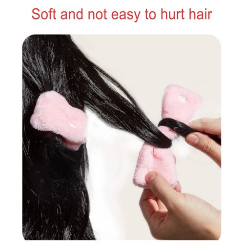 Hair Curlers Rollers, 12pcs Heatless Coral Fleece Hair Rollers Set Hair Curlers DIY Hair Styling Tools for Long Medium Short Thick Fine Thin Hair