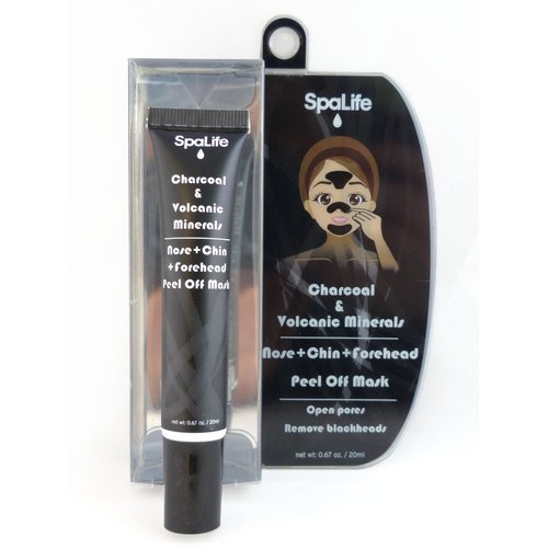 SpaLife Charcoal Volcanic Nose Chin Forehead Blackhead Remover Mask