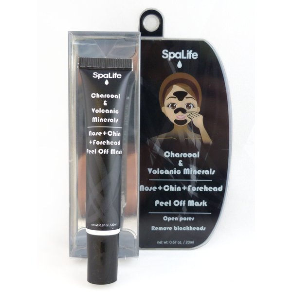 SpaLife Charcoal Volcanic Nose Chin Forehead Blackhead Remover Mask