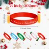 Morcheiong 10/20 Pieces Merry Christmas Rubber Bracelets Silicone Wristbands for Holiday Party Goodies Bags Stuffers Filler Favors Classroom Prizes School Class Exchange Supplies (10)