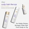 Dove Scalp + Hair Therapy Set – Clarifying Shampoo, Strengthening Conditioner + Fullness Restore Scalp Serum for Volumizing & Reviving Fine Hair (3 Piece Set)