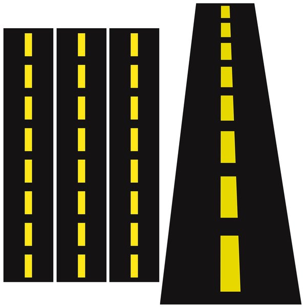 3 Pcs Construction Table Runner Racetrack Floor Ground Construction Tablecloths Road Table Runner for Car Birthday Party Runway Theme Party Construction Party Decor Supplies 10x1.4 ft(Black, Yellow)