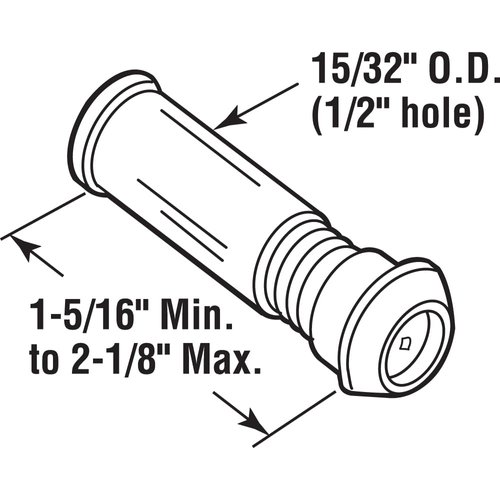 Prime-Line U 10347 Door Viewer, 15/32 In. x 160 Degree, Solid Brass Housing, Glass Lens is U.L. Listed, Satin Nickel Plated Finish (Single Pack)