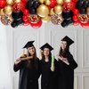 Red and Black Balloon, 60 Packs 12 Inch Red Black and Gold Balloon, Black Red Balloons for Casino Theme Party Decorations Graduation New Year Party Birthday Decorations