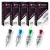 YONGDA Tattoo Cartridge Needles 100Pcs Mixed 1203RL 1205RL 1207RL 1209RL 1205RS 1207RS 1207M1 1209M1 1209RM 1211RM Round Liner Shader Curved Magnum for Beginners or Artists and Rotary Machine