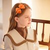 Kistreao Bow Headband Big Hair Bows Hair Band Orange Headbands Cute Hair Accessories for Women Girls Festival Holiday Party Supplies