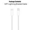 10FT Woven Lightning to USB C Cable, iPhone 14 pro Fast Charger Cable, Long Charging Cord for Apple iPhone 14, 14 pro max,13,Plus,SE 2nd/12/11/Xs/XR, iPad 4/5/ 6/7/ 8, iPad Mini 2/3/4/5, iPad Air 2/3