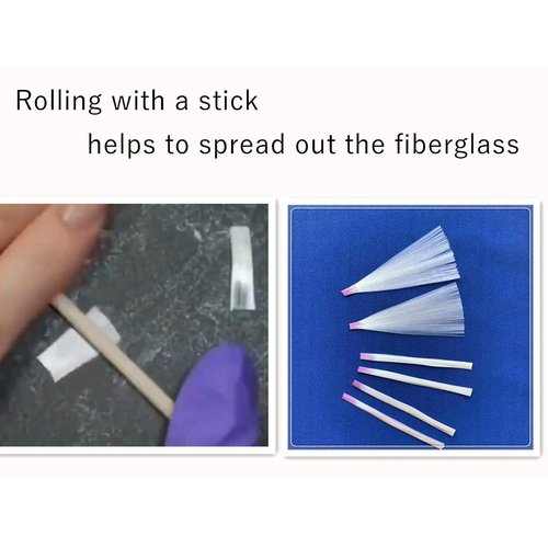 Valuu 100 pcs Fiberglass Nail -Fiberglass for Nail Extension Quick Extension Fiber Silk New Nail Shaping Material False Nails Manicure Salon Tool Accessories