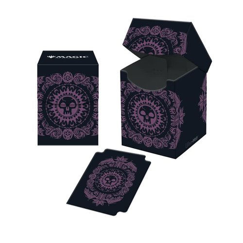 Ultra Pro - Magic: The Gathering Mana 7 Swamp Deck Box 100+ - Protect Your Cards While On The Go, and Always Be Ready for Battle Against Friends or Enemies with A Stylish Full-Color Deck Box