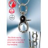 1321 Pack 3 Key, Claw, Feeding, Door, Cage, Lock, Chain, Ring, Bonka Bird Toys, Craft, Clip, Parrot, Hanging, Dog, cat, Parrot, Conure, Accessory, Part