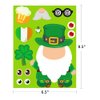 D4DREAM St.Patricks Day Sticker for Kids 24 Sheets St.Patrick's Day Crafts Stickers Make a St.Patricks Day Grome Face Sticker for Kids St.Patrick's Day Party Games Activities Favors Supplies Gift