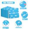 100pcs Blue Napkins Disposable Story Paper Luncheon Napkins Set for Kids Birthday Party Baby Shower Party Supplies, 13'' x 13''