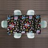 WOXIN 3 Pack 90’s Party Tablecloth, Back to 90s Hip Hop Party Birthday Table Cover for 1990s Theme Party Decorations Supplies